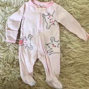 Baby girl newborn sleeper